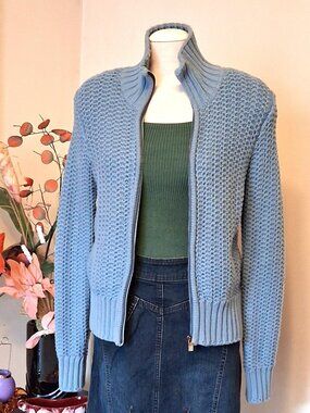 Peak Performance Luxury Knit Open Front Cardigan Sweater Jacket - Heavyweight